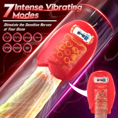 NPZO 5 7 Sex Toys Electric Penis Pump - Male Sex Toys - Pumps & Enlargers Male Masturbator with Suction Intensities