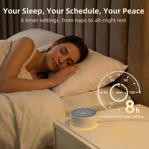 Set White Noise & Meditation Sound Machine for Better Sleep