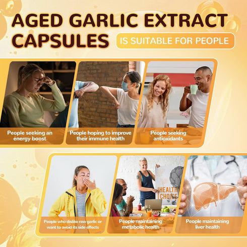 Immune Free,300 Totaria Liposomal Aged Garlic Extract Capsules - Odorless Aged Garlic with Magnesium,Zinc,Vitamin