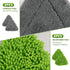 RONSUNG 82'' 4 4 Wall Cleaner Triangle Mop with Long Handle - Wall Scrubber, Cleaning Washer Tool with Microfiber