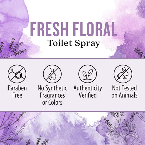 Aura Cacia Fresh Floral Toilet Spray, 2 Fl. Oz.
