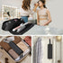 SS Hair Tools Travel Bag and Heat Resistant Mat for Hot Tools, Portable Leather Curling Iron Case for Women, Black