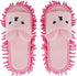 Liitrton 1 Pair Detachable Microfiber Chenille Mop Slippers Shoes, Soft Comfortable Dust Dirt Hair Cleaner (Pink)