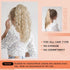SEIKEA 18" Long Claw Ponytail Extension - PT002 Tia Multi Layered Wavy Curly Hair in Ash Blonde