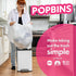 Small Garbage Bags, Clear Trash Can Liners for Bathroom, Bedroom, Office, 4 Gallon, Pack of 3