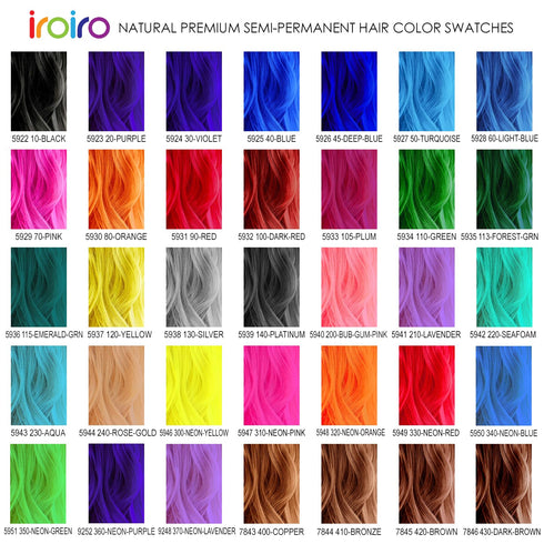 IROIRO Premium Natural Semi-Permanent Hair Color 330 Neon Red (8oz)