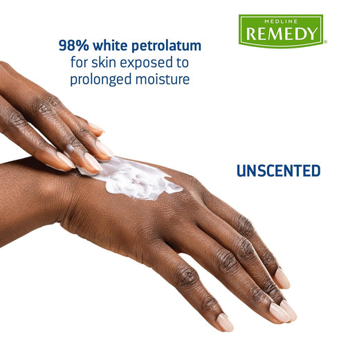 Medline Remedy Essentials Ointment, 7 oz Tube, Unscented, Aloe, Vitamins A, D & E, Soothing Care