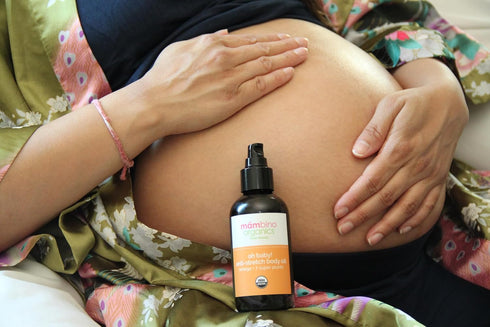 Third Trimester Set - All Natural Skincare Pregnancy Gift Box with Anti-Stretch Mark Belly Oil & Cleansing Oil