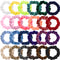 Small Funtopia 24 Pcs Velvet Scrunchies, Colorful Hair Ties for Thick and Thin Hair, Soft Mini Elastic Ponytail Holders
