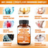 Mushroom Complex 12000mg Capsules - Lions Mane, Cordyceps, Reishi, Maitake for Brain Boost, Memory, Energy, and Immune