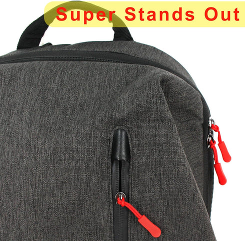 Red Snail 20PCS Zipper Pull - Bright Replacement Nylon Pulls Tab for Backpacks