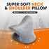 Cheer Collection Neck and Shoulder Relaxer - Washable Cover Neck Stretcher Pillow for Pain Relief, Gray