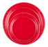 Party Favors Plus 24 9" Plates Paper Dinner Lunch Plates Wax Coated - Red