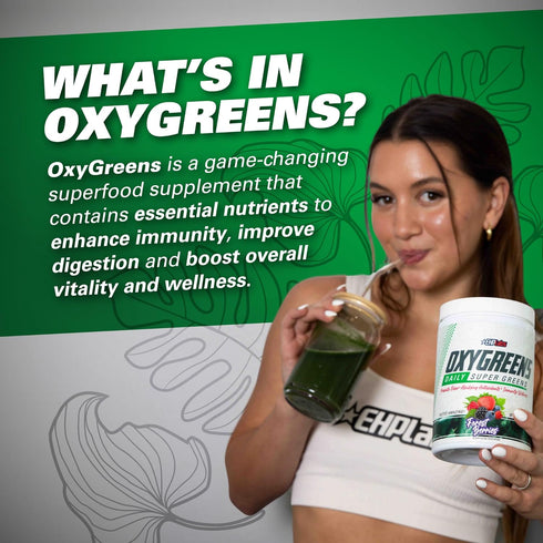 Immunity 30 EHP Labs OxyGreens Super Greens Powder - Spirulina & Chlorella Superfood, Green Juice Powder & Greens