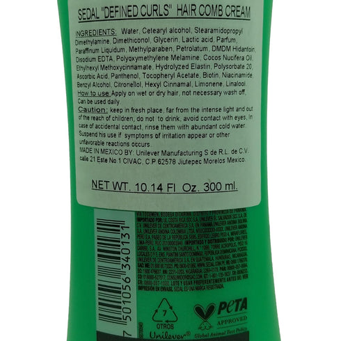 Sedal New Formula Combing Curls, Obedient Curls, 300ml (2 Pack)
