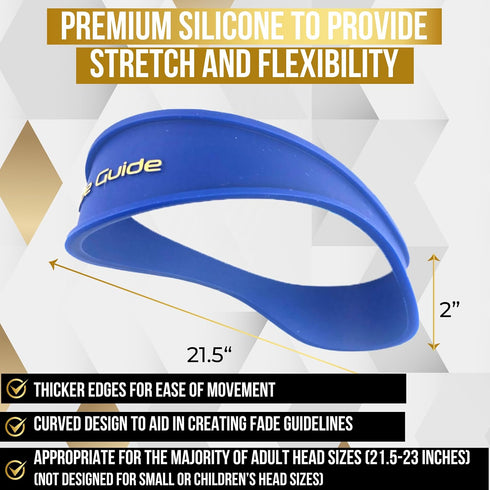 Neckline Shaving Template | Curved Silicone Band for DIY Haircuts | Fade Haircut Guide for Clippers