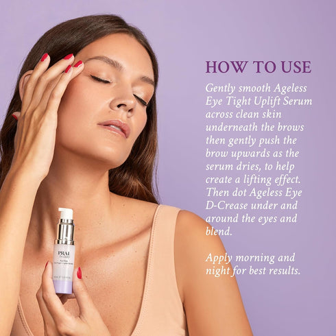 PRAI Beauty Ageless Hydrating and Anti-Aging Eye D-Crease and Eye Tight Uplift Serum