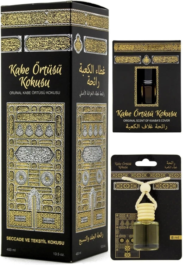 Islamic Holy Places Room Spray Air Freshener, Kaaba’s Cover Scent, 13.50 Fl Oz - Made With Essential Oils &