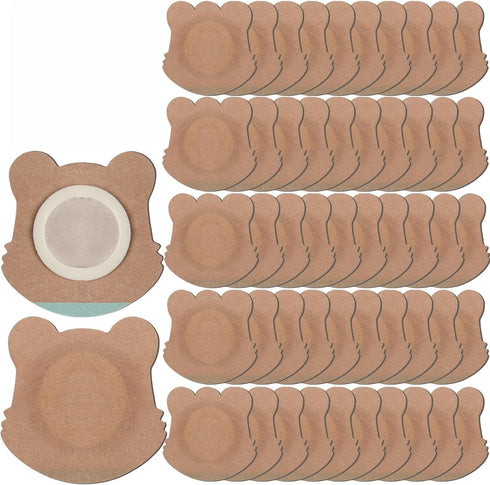 JayruiMice 50 Count Value Pack Disposable Castor Oil Patches, Leak-Proof Adhesive Patches for