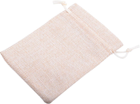 Sansam 50pcs 2.8X3.60 Inch Drawstring Burlap Gift Bags, Small Jute Jewelry Pouches for Christmas, Wedding, Party