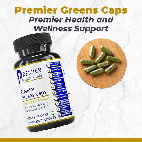 Premier Research Labs Greens Capsules, 150 Vegetarian Capsules, Super Greens Supplements