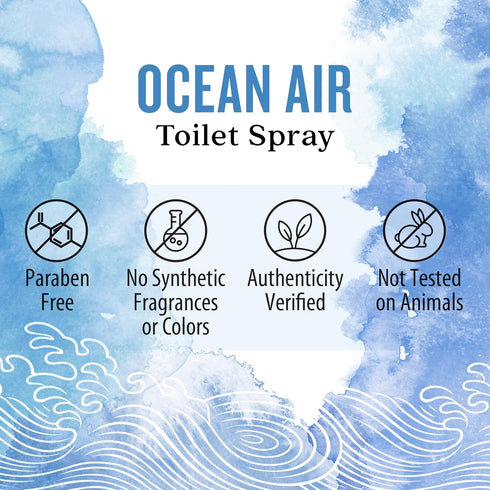 Aura Cacia Ocean Air Toilet Spray, 2 Fl. Oz.