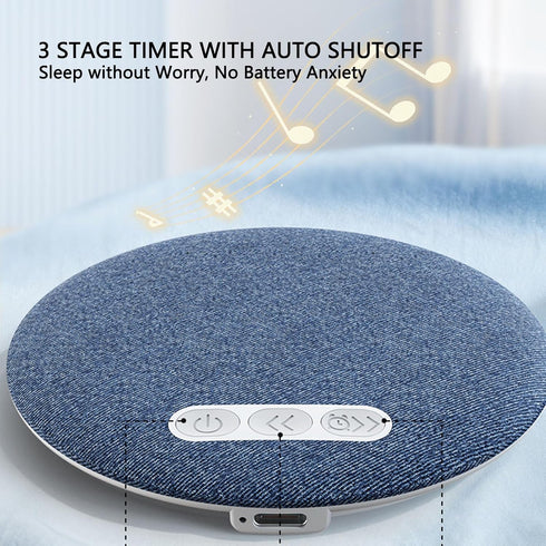 Yunir Pillow Speaker for Sleeping, Bluetooth Speaker Under Pillow with Automatic Off Timer, White Noise Sound Machine