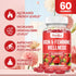 Iron for Women Gummies, 25mg Iron Supplement Anemia with multivitamin for Women, Zinc, Selenium, Iodine - for Iron Deficiency - Natural Hormonal Support for PMS, Strawberry Flavour, 2 Pack
