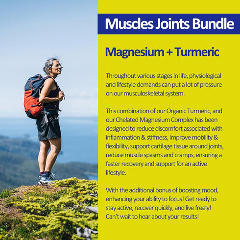 Magnesium Gummies with Turmeric - 60 Counts, 300mg Magnesium Complex for Calm & Muscle Cramps