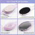 Pumice Stone Brush for Feet, 2 Pack Foot Scrubber 4 in 1 Pedicure Paddle Kit for Foot Care (Lilac and Blue)