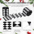 3 Rolls Black White Harlequin Ribbon, 30 Yards, 2.5 Inch Wide Checkered Wired for Xmas Fall Tree Crafts