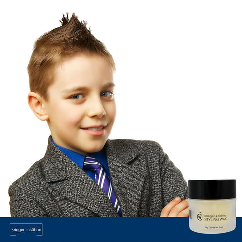 Premium Styling Wax for Men - K+S Salon Quality Hair Care for Short Hair, Non-Greasy Strong Hold