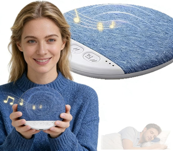 White Noise Sound Machine Pillow Speaker for Sleeping Under Pillow Bluetooth Speaker