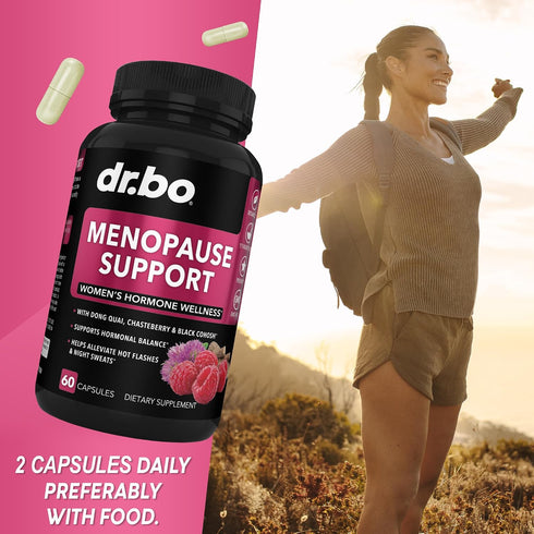 Menopause Supplements for Women Support Pills - Natural Menopause Relief for Hot Flashes, Night Sweats & Mood Swings