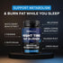 Night Time Fat Burner for Weight Loss Support & Sleep Aid, 60ct, Non-GMO, Vegan