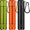 3 Pieces Portable Sealed Metal Container Bottles, Waterproof Travel Jars with Key Chain (3 Colors)