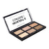 Profusion Cosmetics Mini Artistry Highlight & Contour Palette, Long Lasting Soft Powder Formula, Light Medium