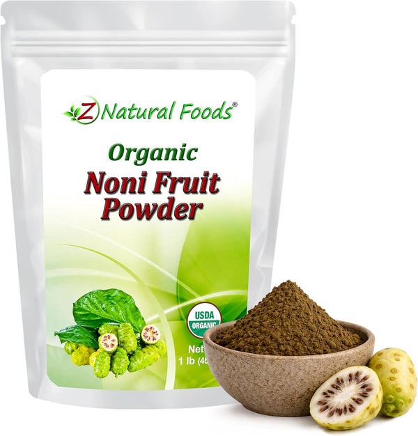 Z Natural Foods Noni Fruit Powder - Organic Raw Non-GMO Gluten-Free Superfood