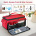 Mancro First Aid Bags Empty, Medical Travel Bag with Multi Pockets, Pill Bottle Organizer for Travel, Home Storage
