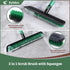 Eyliden 15” Floor Scrub Brush - 2-in-1 Stiff Bristle and Soft Scrape with Telescopic Long Handle