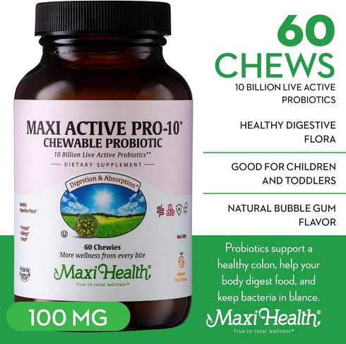 Chewable Probiotic Supplement, 15 Strains, 60 Tablets, Kosher