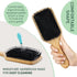Natural Boar Bristle Hair Brush for Women, Men, Kids; Detangling Paddle Brush for Fine and Curly Hair
