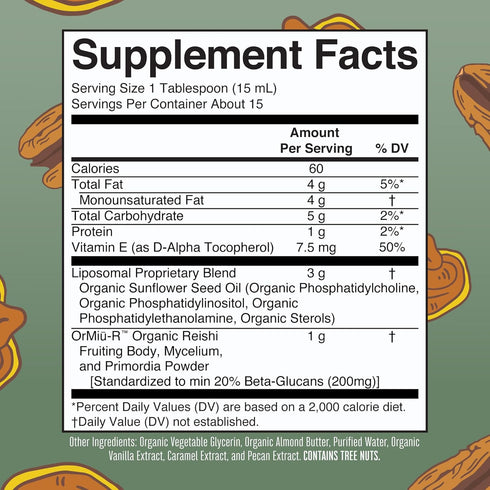 Immune 200mg 7.6 oz, MaryRuth Organics Reishi Vegan Mushroom Supplement | Ultra Absorption Liposomal | Support