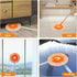Wall Cleaner Mop with 90" Long Handle, Baseboard Cleaner Tool Duster, Round Dust Mop with 5 Replacement Pads