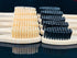 Bamboo Toothbrush Medium Bristle, 10Pcs Biodegradable Bulk Wooden Toothbrushes