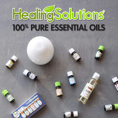 Healing Solutions Organic Sage Essential Oil, Pure & Undiluted 0.33 oz (10ml) for Hair and Aromatherapy