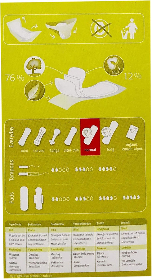 Natracare Normal Panty Liners - Eco-Friendly Protection
