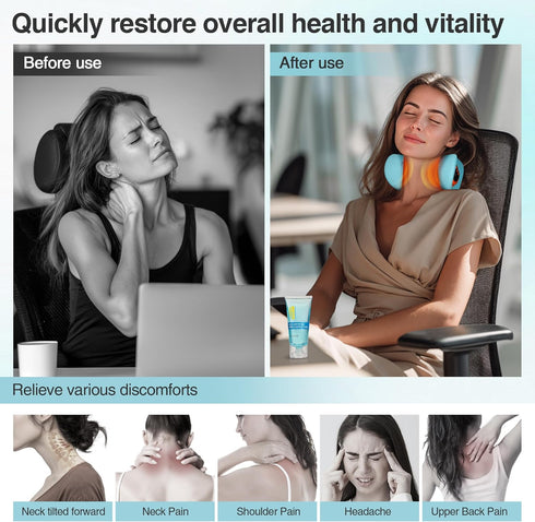 Vzvvzp 2025, 3 26 Neck Massager Neck Stretcher Cervical Traction with Heat, Modes, Portable Massage Neck Hump Corrector