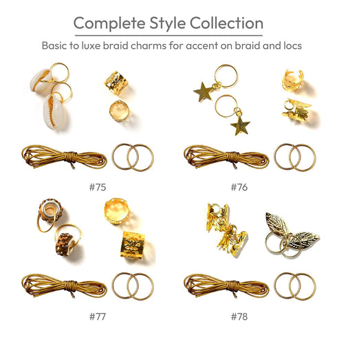 RED by KISS Hair Jewelry for Women, Complete DIY Kit of Hair Charms Beads Cuffs for Decoration