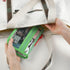 Rough Enough TSA Approved Toiletry Bag, Small Clear Travel Makeup Case Pouch Organizer with Zipper, Green